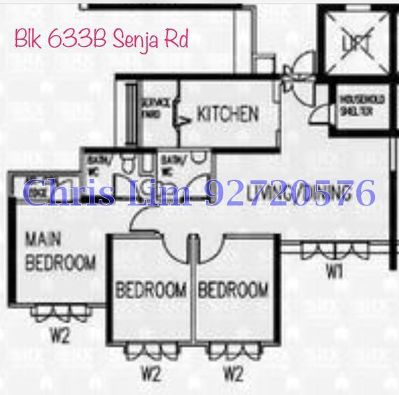 Blk 633B Senja Road (Bukit Panjang), HDB 4 Rooms #146898672